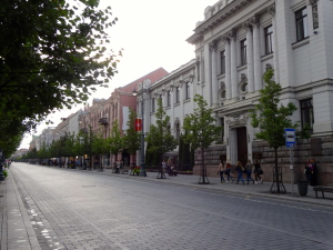 Typical Vilnius street scene