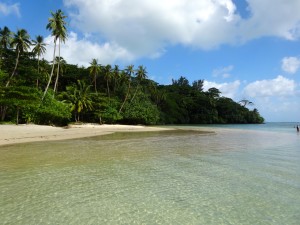 Huahine beach scene