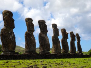 Group of 7 giant statues