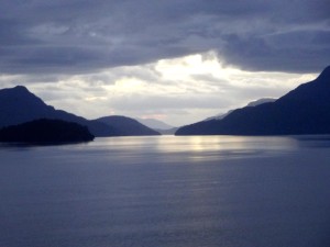 Evening light in the fjords.