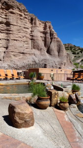 Just one of the many baths.  Temp today in the water was 104 degrees.  The air about 60.  Perfect.