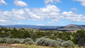 The view on the approach to Ojo Caliente.