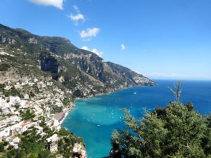 View from above Amalfi.