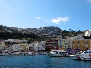 Capri's harbor.